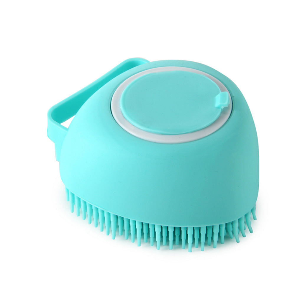 Bath Massage Brush Pet Bathroom Cleaning Tool Comb Brush For Dog Can Pour Shampoo Dog Grooming Supplies