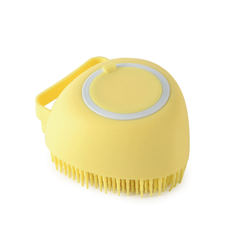 Bath Massage Brush Pet Bathroom Cleaning Tool Comb Brush For Dog Can Pour Shampoo Dog Grooming Supplies