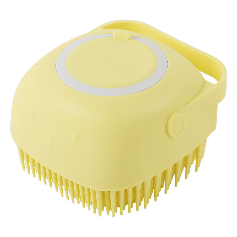 Bath Massage Brush Pet Bathroom Cleaning Tool Comb Brush For Dog Can Pour Shampoo Dog Grooming Supplies