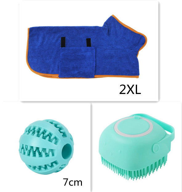 Bath Massage Brush Pet Bathroom Cleaning Tool Comb Brush For Dog Can Pour Shampoo Dog Grooming Supplies